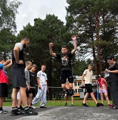 Разбег перед выполнением прыжка в длину