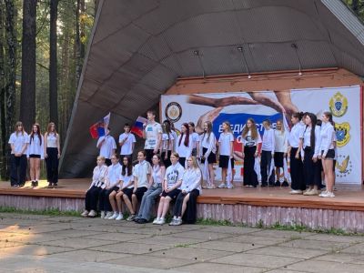 Общее фото участников песенного фестиваля «Русская душа»
